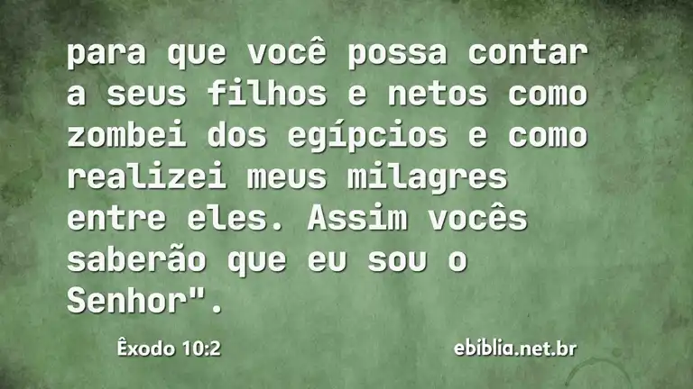 Êxodo 10:2