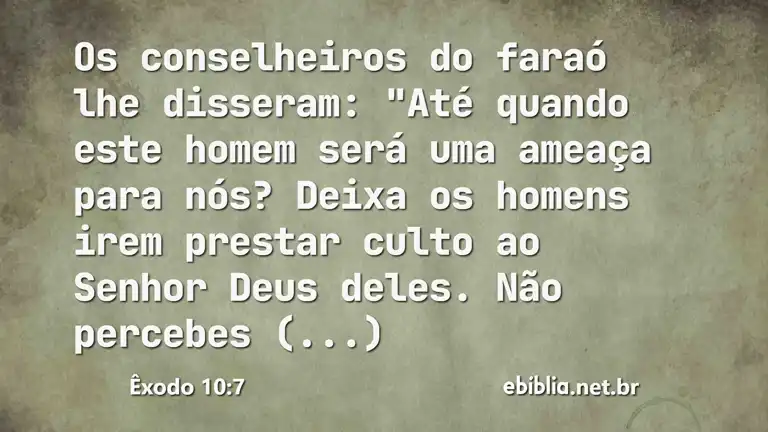 Êxodo 10:7