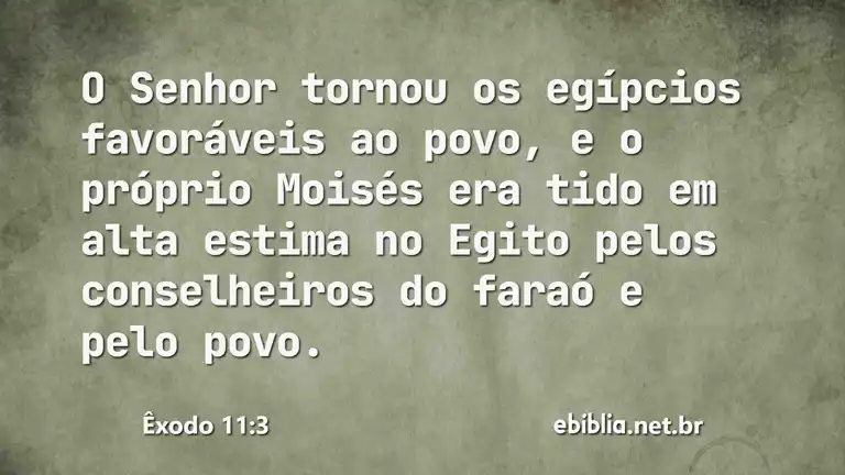 Êxodo 11:3