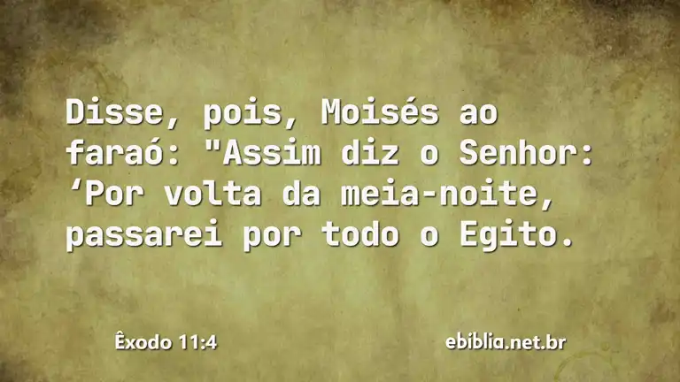 Êxodo 11:4