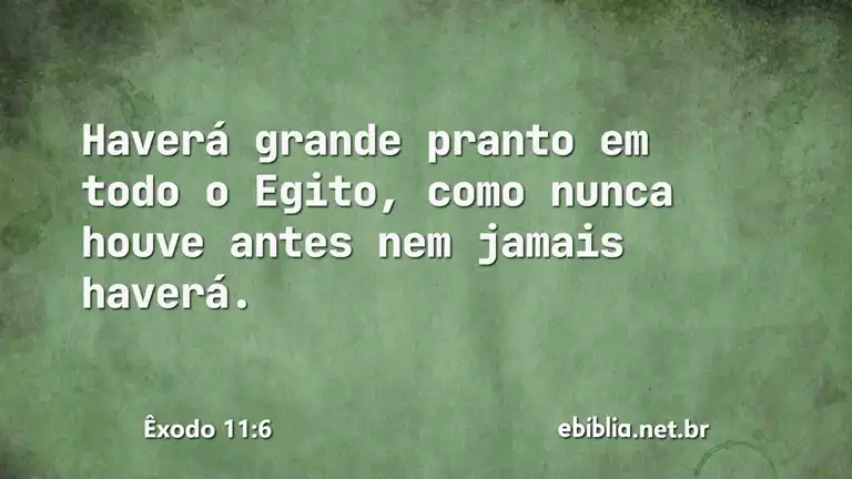 Êxodo 11:6