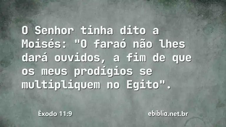 Êxodo 11:9