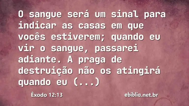 Êxodo 12:13