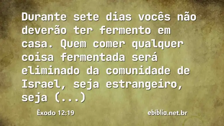 Êxodo 12:19