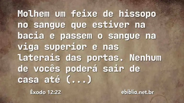 Êxodo 12:22