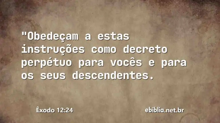 Êxodo 12:24