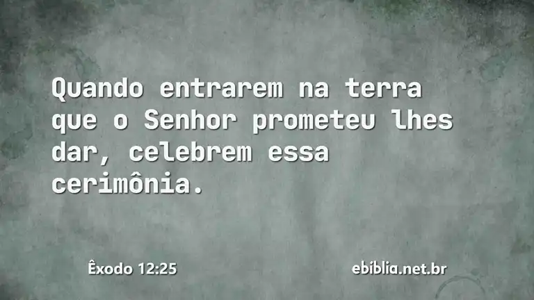 Êxodo 12:25