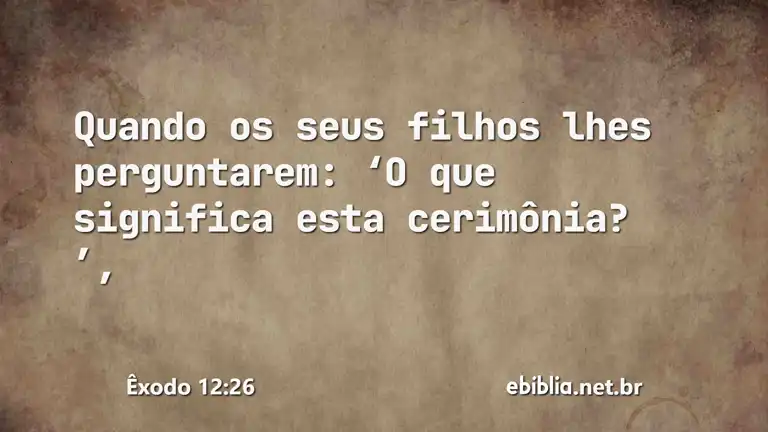 Êxodo 12:26