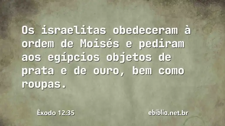 Êxodo 12:35