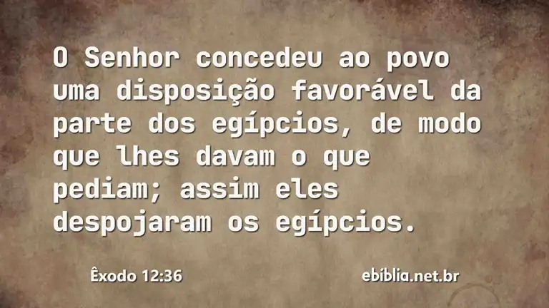 Êxodo 12:36