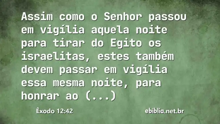 Êxodo 12:42