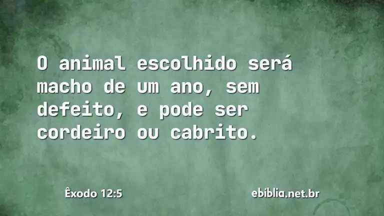 Êxodo 12:5