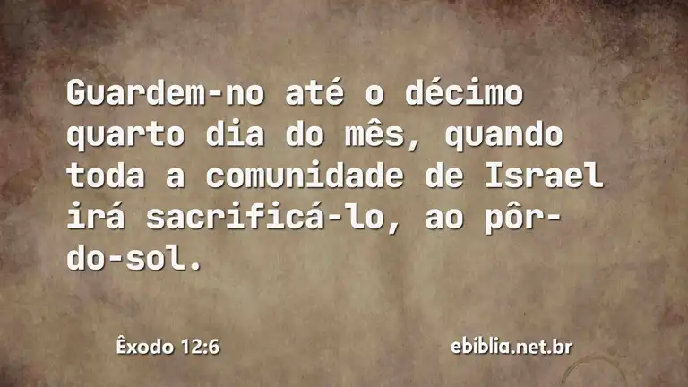 Êxodo 12:6