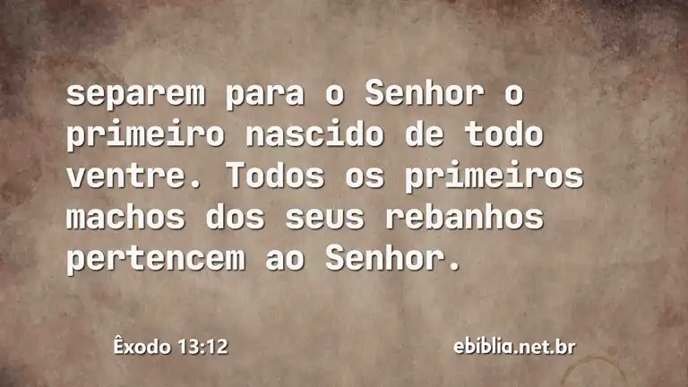 Êxodo 13:12