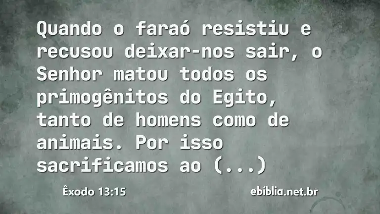 Êxodo 13:15