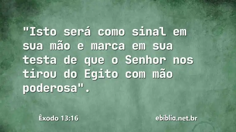 Êxodo 13:16