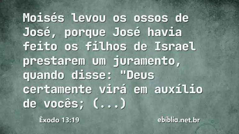 Êxodo 13:19