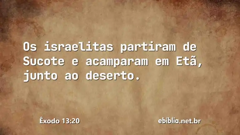 Êxodo 13:20