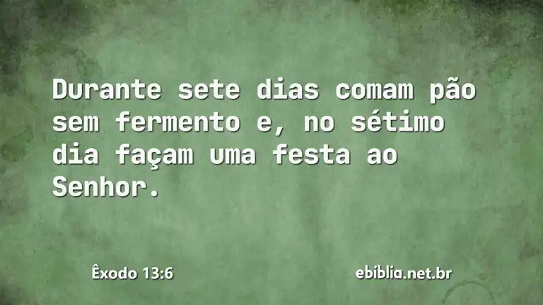 Êxodo 13:6