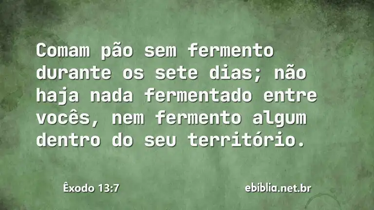 Êxodo 13:7