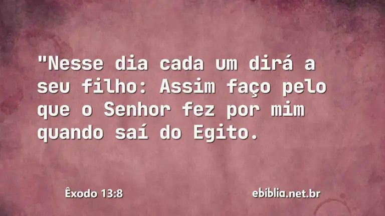 Êxodo 13:8