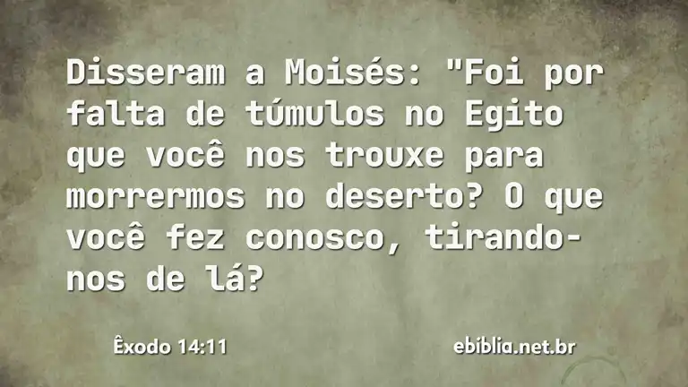 Êxodo 14:11