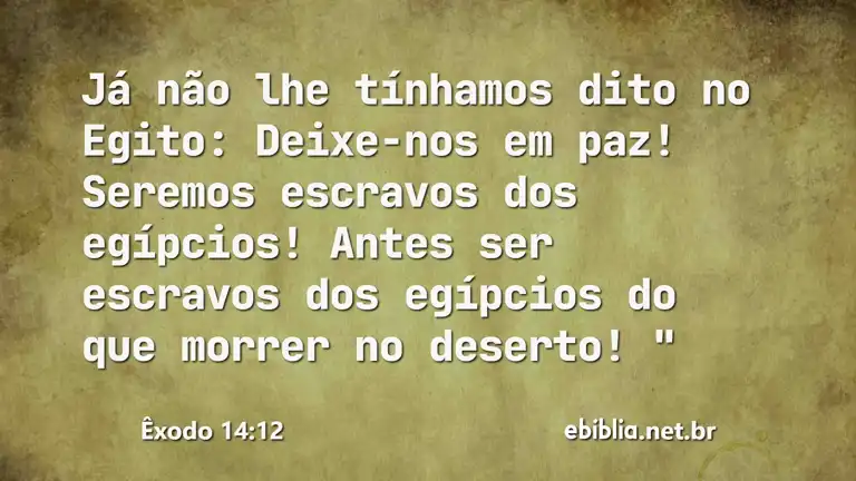 Êxodo 14:12