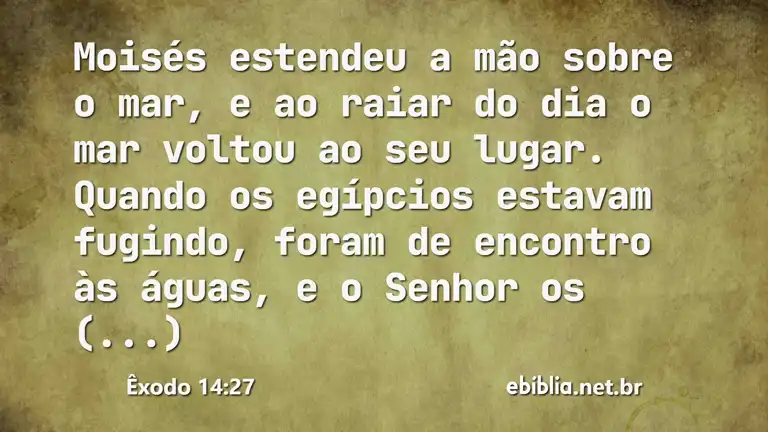 Êxodo 14:27