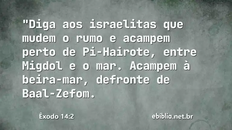 Êxodo 14:2