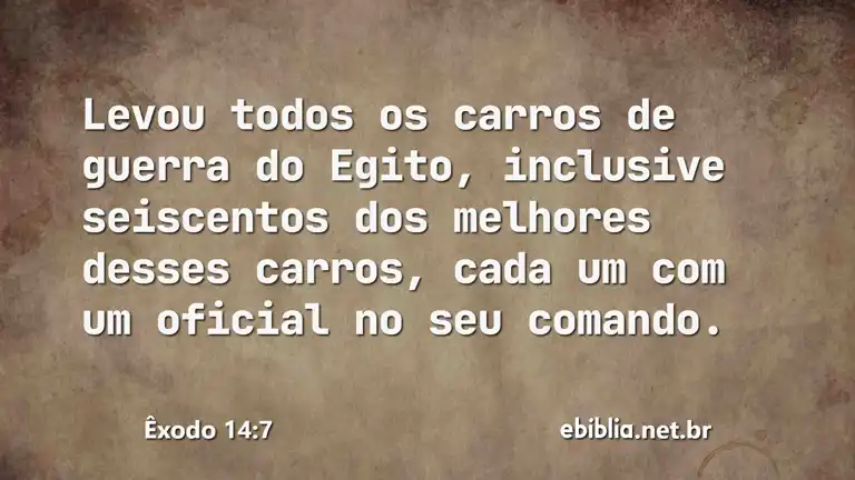 Êxodo 14:7