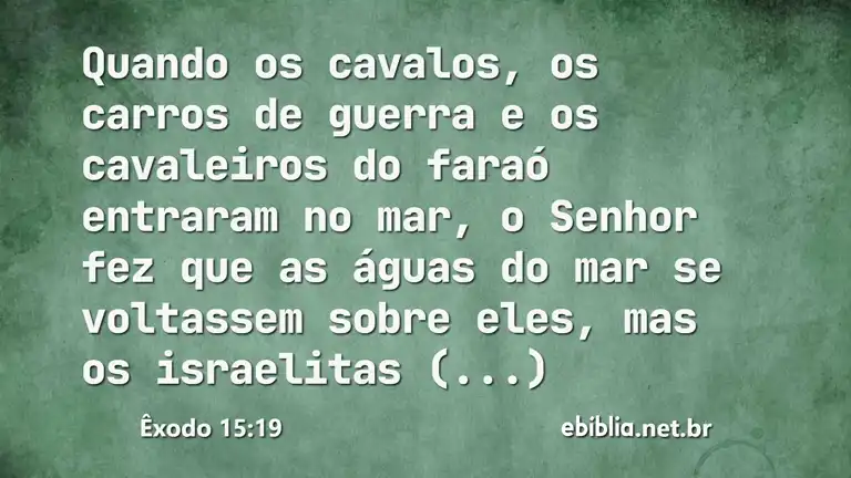 Êxodo 15:19