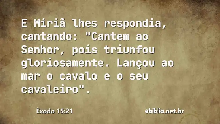 Êxodo 15:21