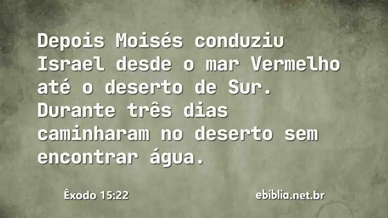 Êxodo 15:22