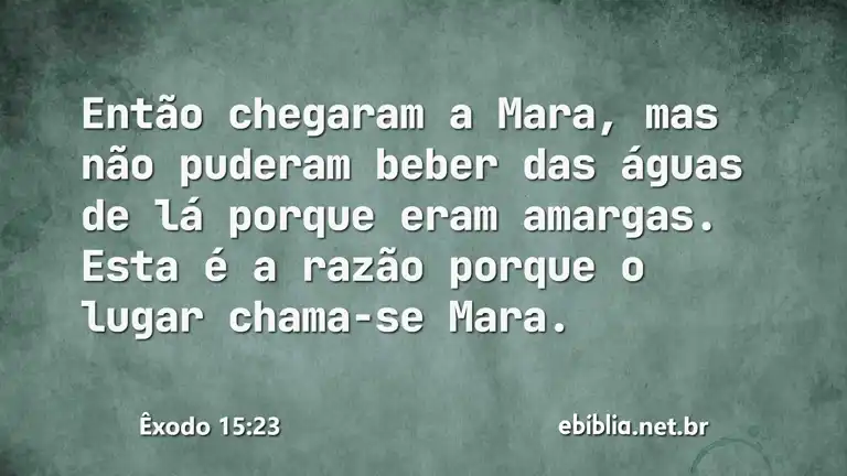 Êxodo 15:23