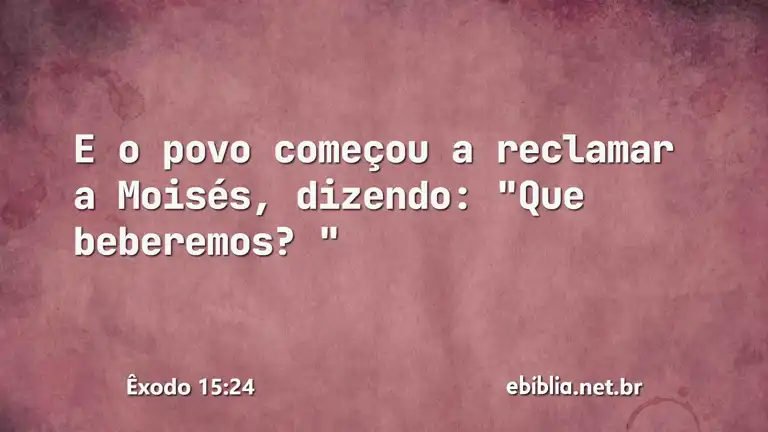 Êxodo 15:24