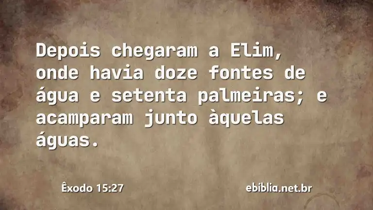 Êxodo 15:27