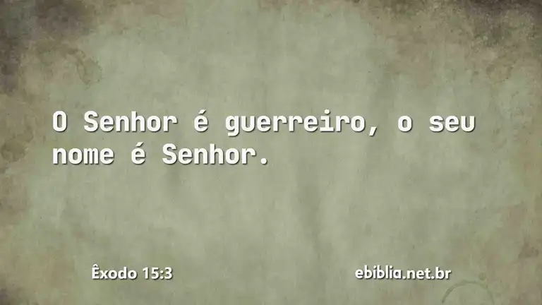 Êxodo 15:3