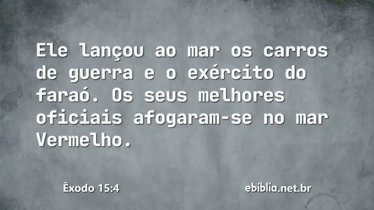 Êxodo 15:4