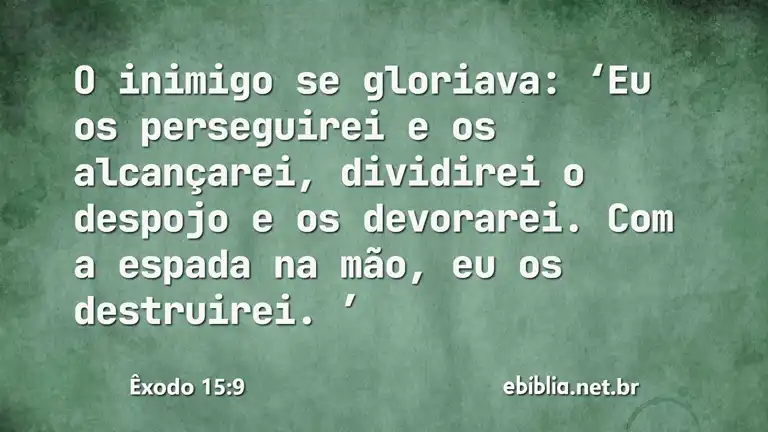 Êxodo 15:9