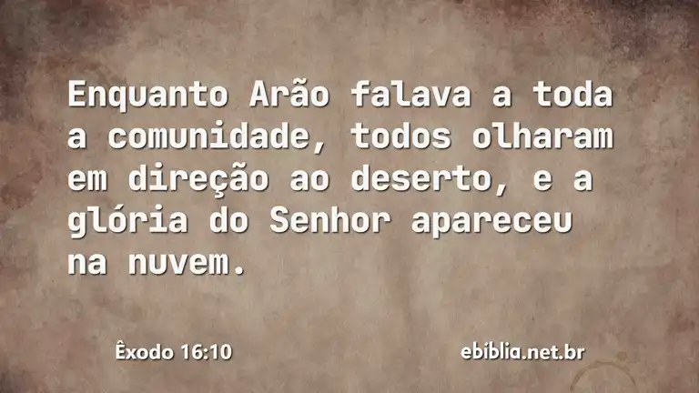 Êxodo 16:10