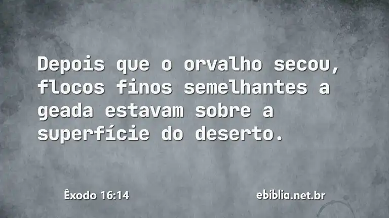 Êxodo 16:14