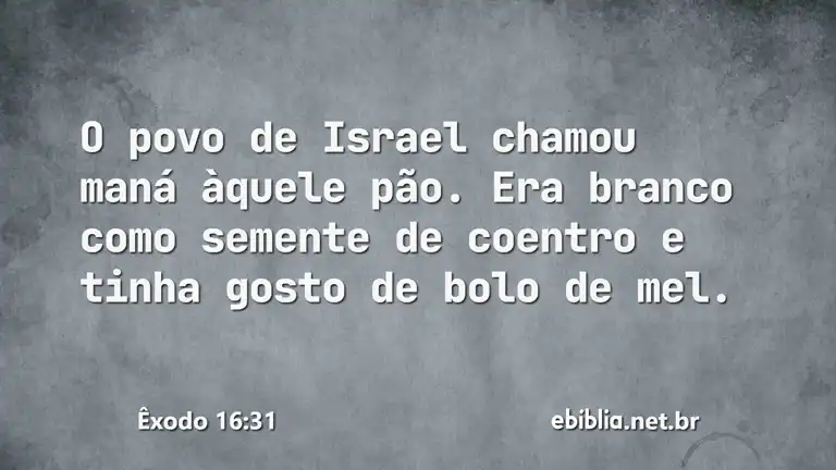 Êxodo 16:31