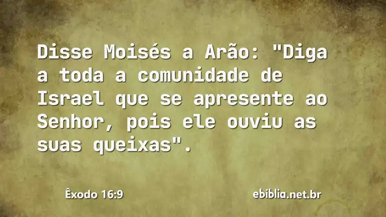 Êxodo 16:9