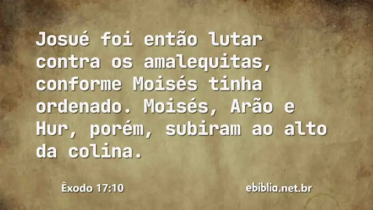 Êxodo 17:10