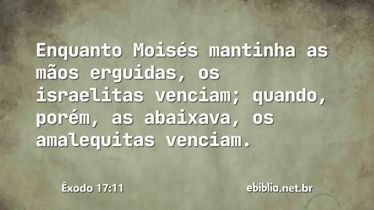 Êxodo 17:11