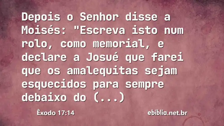 Êxodo 17:14