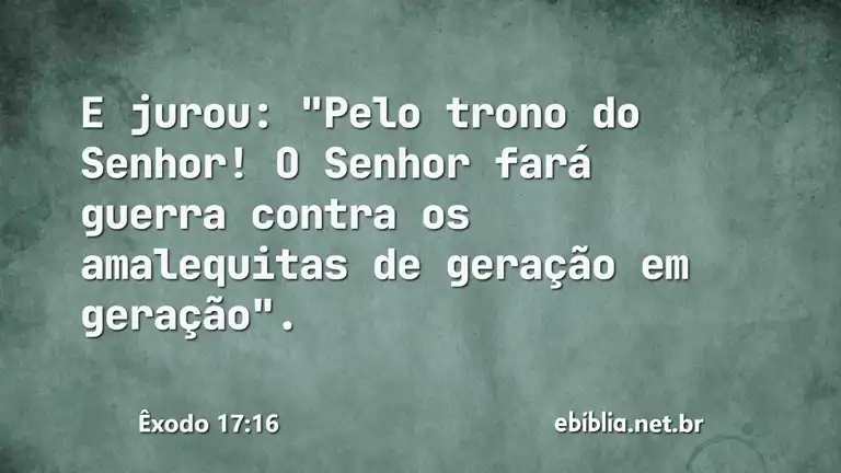 Êxodo 17:16