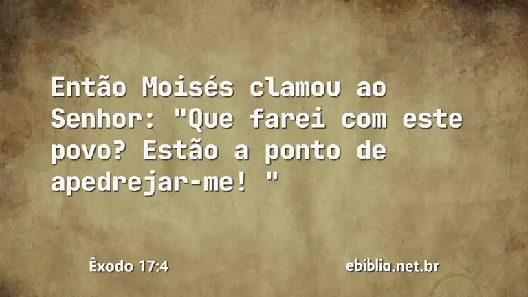 Êxodo 17:4