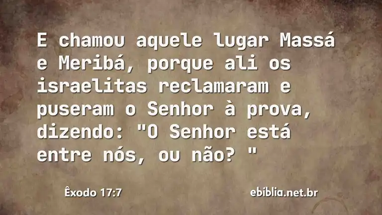 Êxodo 17:7