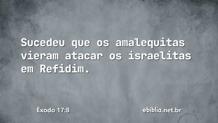 Êxodo 17:8